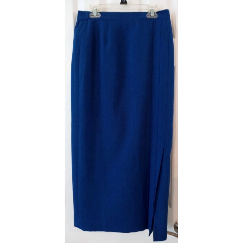 Vintage Sag Harbor Women's Royal Blue Pencil Skirt Midi Size 10 Suit Separate